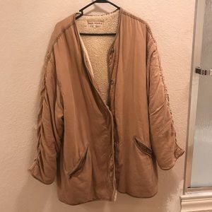 FREE PEOPLE REVERSIBLE SHERPA COAT MEDIUM